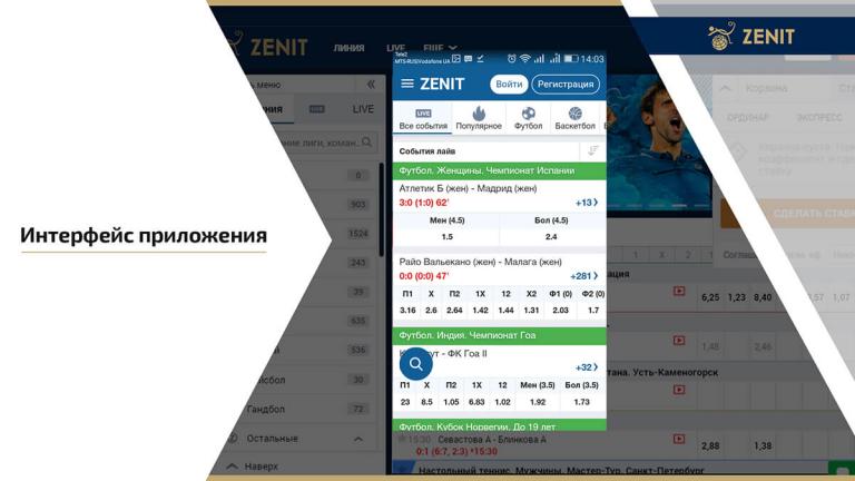 зенитбет приложение для андроид